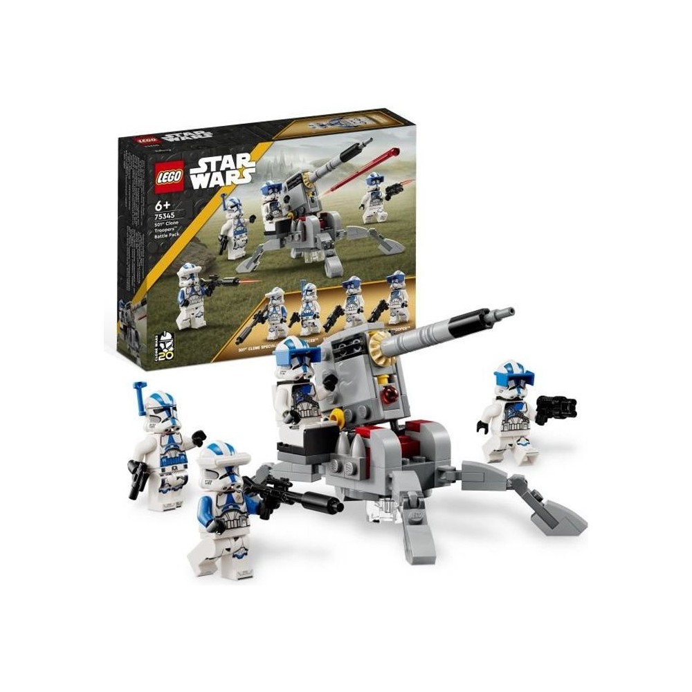 LEGO Star Wars 75345 Pack de Combat des Clone Troopers de la 501eme L