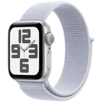 Apple Watch SE GPS - 40mm - Boîtier Silver Aluminium - Bracelet Blue Cloud Sport Loop