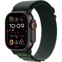 Apple Watch Ultra 2 GPS + Cellular - 49mm - Boîtier Black Titanium - Bracelet Dark Green Alpine Loop - Small