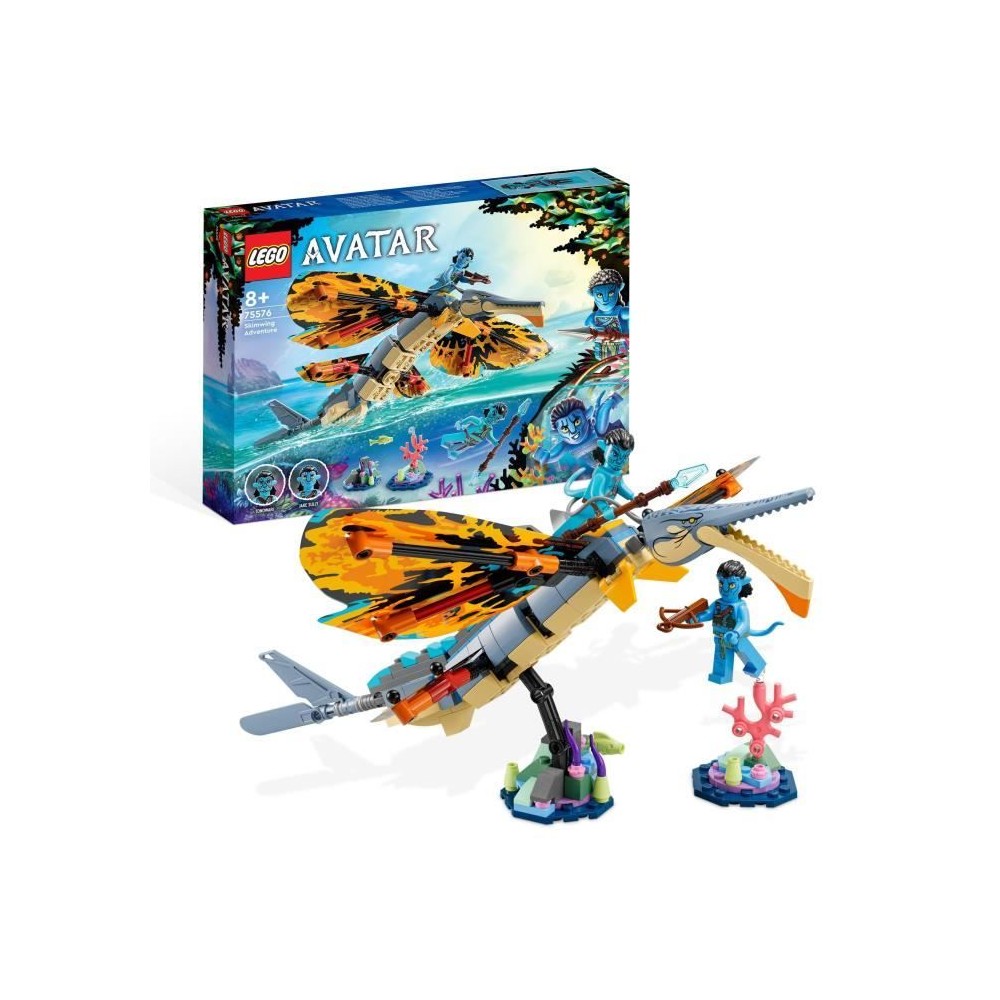 LEGO Avatar 75576 L'Aventure du Skimwing, Jouet avec Minifigurine Jake