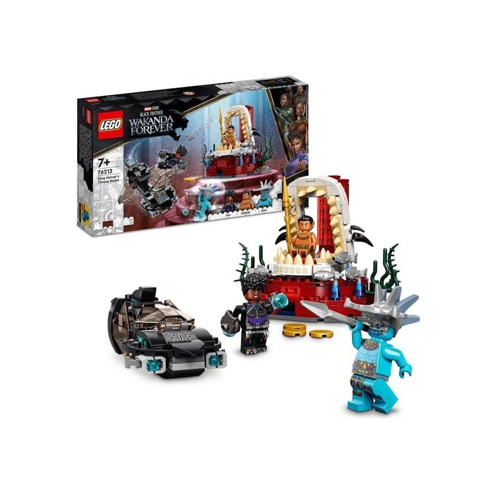 LEGO Marvel 76213 La Salle du Trône du Roi Namor, Jouet Sous-Marin, F