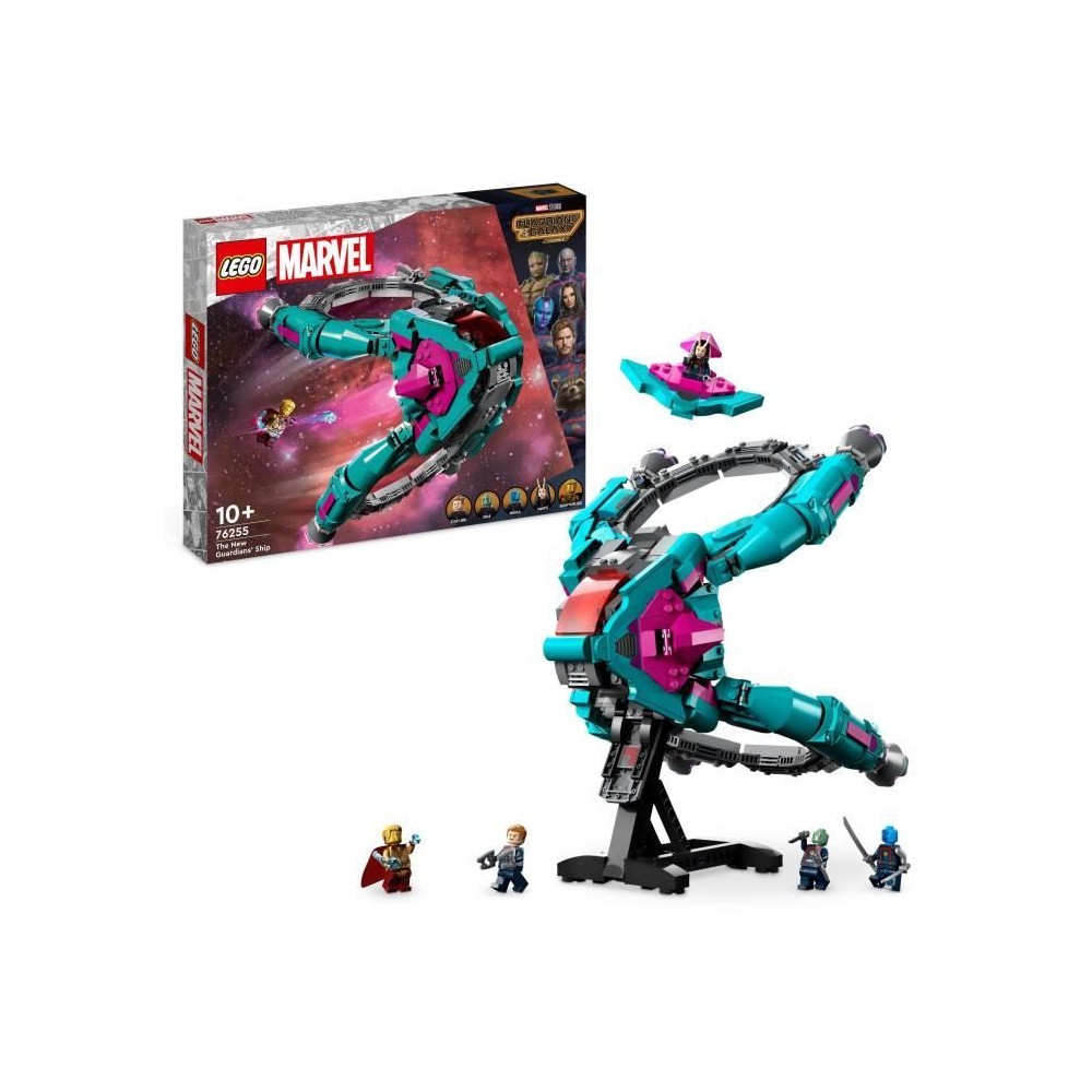 LEGO Marvel 76255 Le Nouveau Vaisseau des Gardiens Volume 3, Jouet Spa