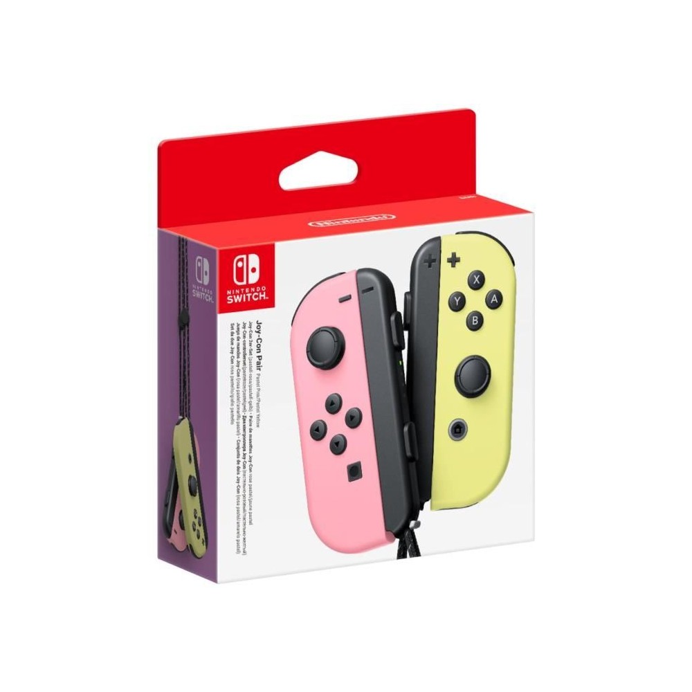 Paire de manettes Joy-Con Rose Pastel & Jaune Pastel pour Nintendo Switch