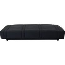 Banquette clic clac 3 places - tissu Noir - Style contemporain - L 193