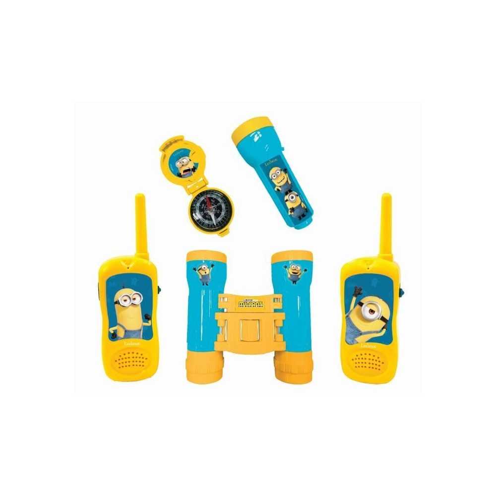 Kit d'aventurier avec Talkie-Walkies portée 120m Les Minions