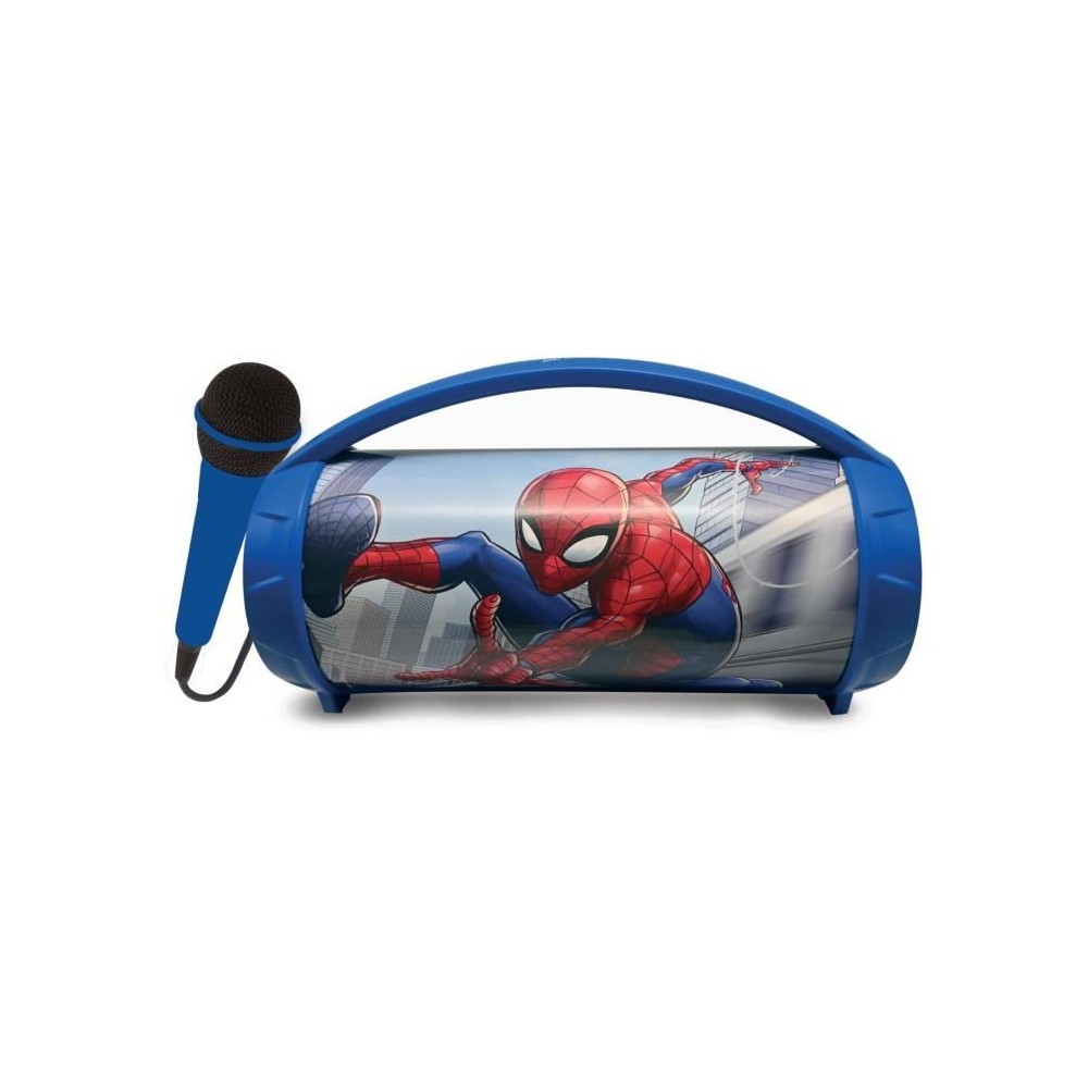 Enceinte Bluetooth Sans-Fil Lumineuse avec Micro Spider-Man