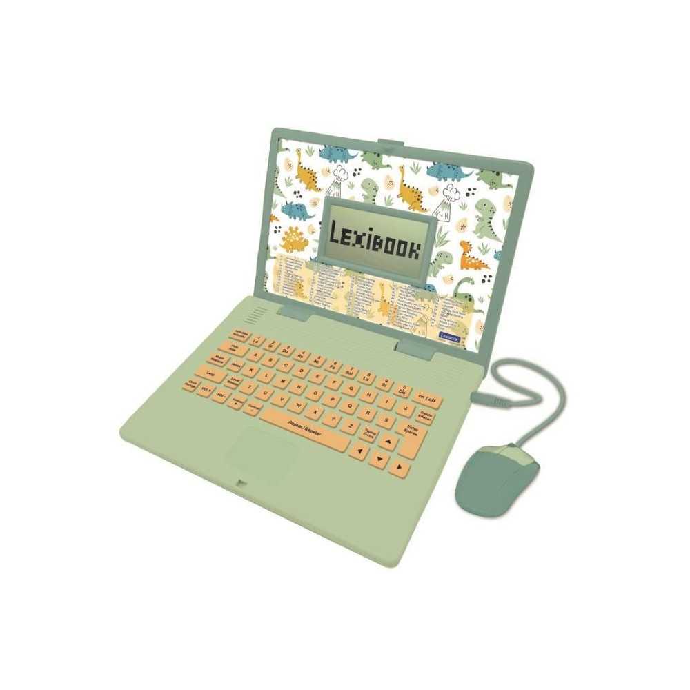 Lexibook - Ordinateur éducatif bilingue Dinosaure - 124 activités (E