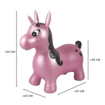 LEXIBOOK - Licorne Sauteuse Gonflable Rose - 3 ans et +