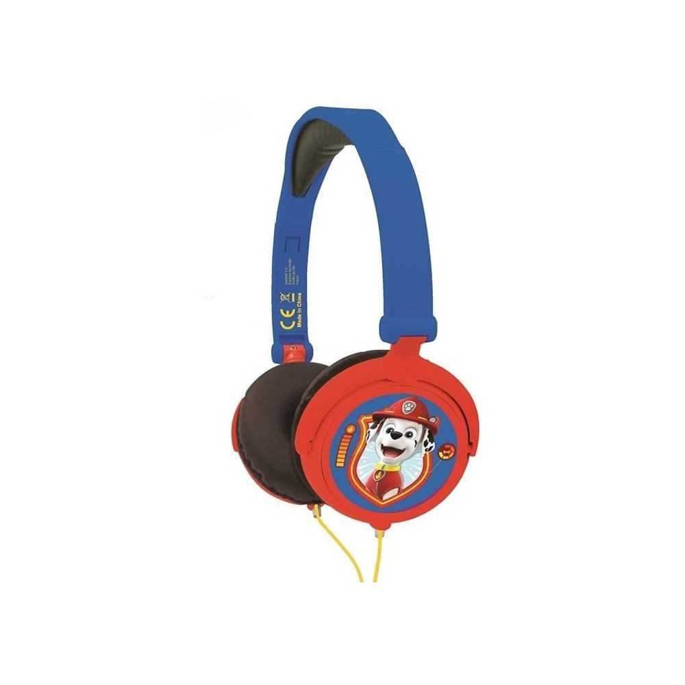 Casque stéréo filaire pliable Pat' Patrouille pour enfants avec limi