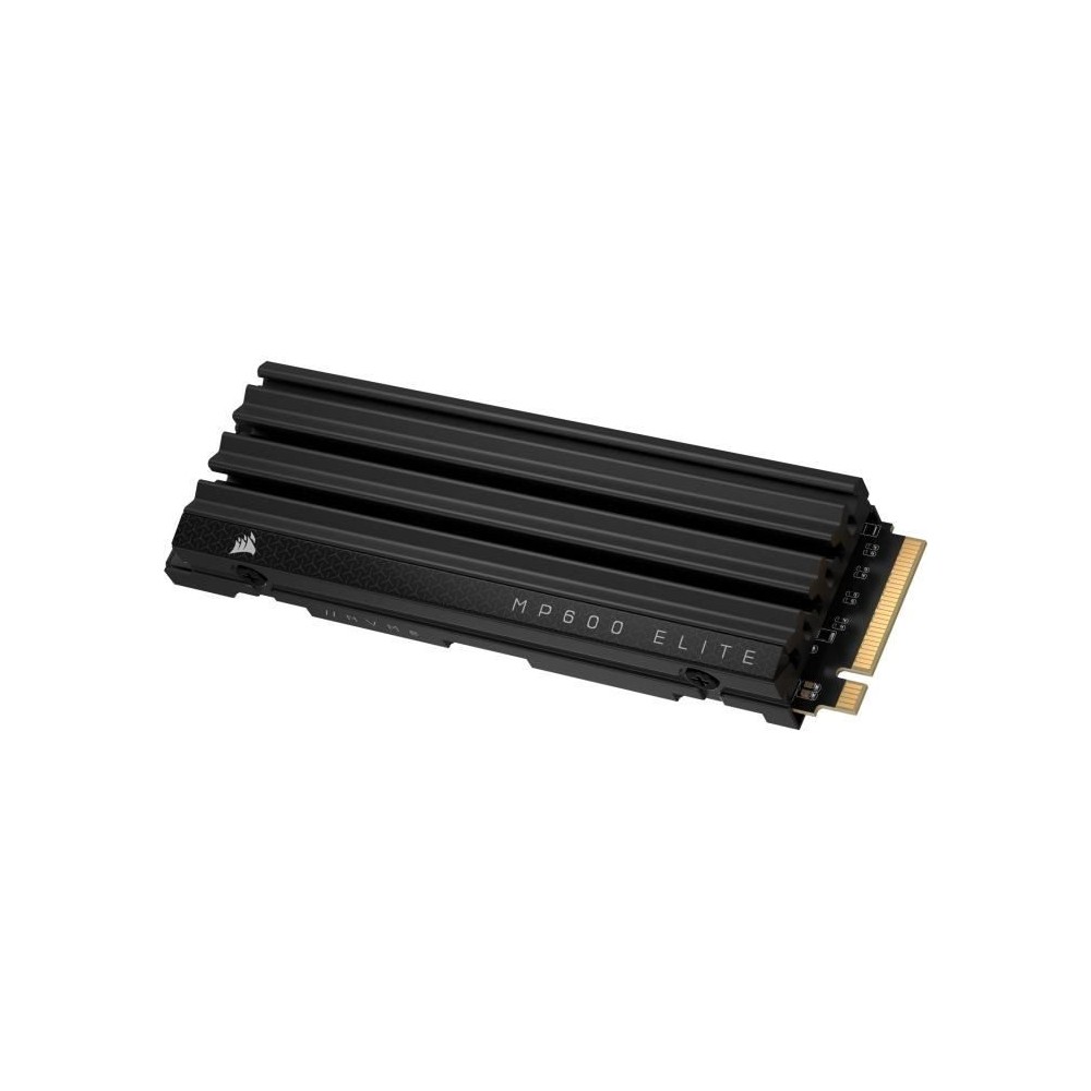 Disque SSD interne - CORSAIR - MP600 ELITE 1TB Gen4 PCIe x4 NVMe M.2 SSD - Avec dissipateur