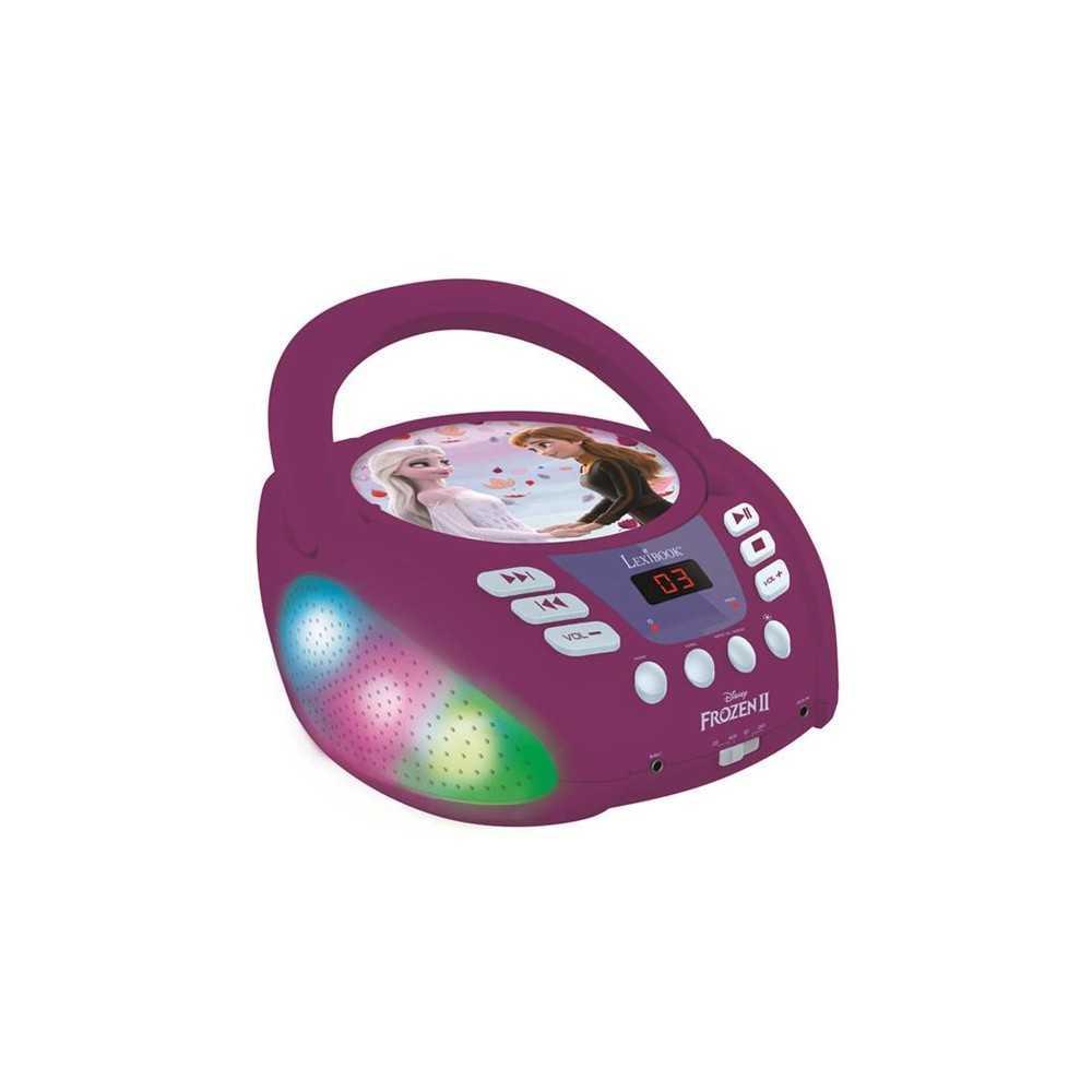 Lecteur CD Bluetooth La Reine des Neiges avec Effets Lumineux - LEXIBO