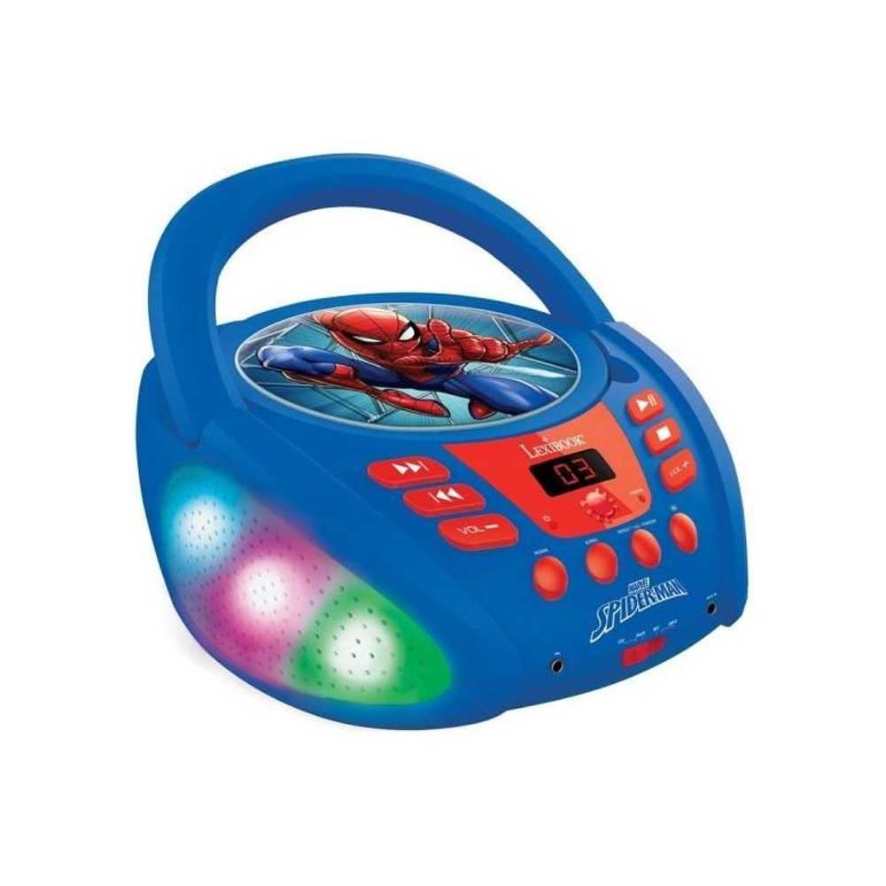 Lecteur CD Bluetooth Spider-Man avec Effets Lumineux