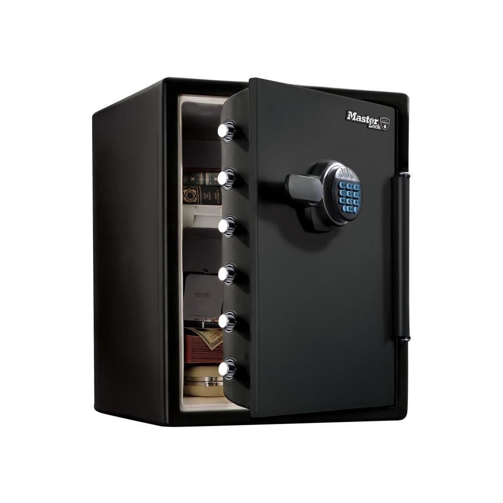 Coffre-fort - MASTER LOCK - Ignifuge et Etanche - XXL 56,6L - Combinai