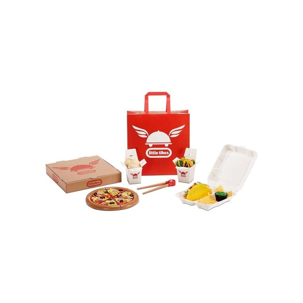 Little Tikes - Set de livraison nourriture - Pizza, asiatique et tacos