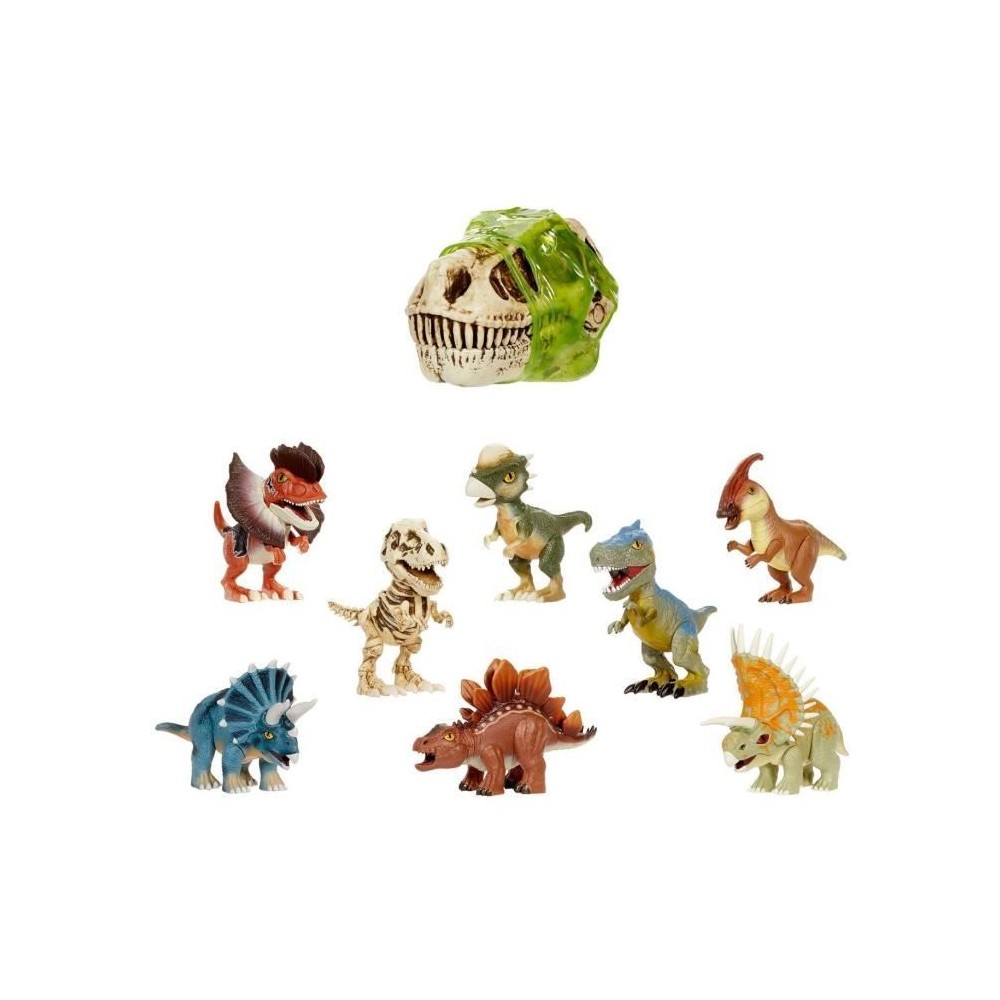 GrossMos - Tete de dinosaure géante - Découvre tes mini dinosaures d