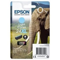 EPSON Cartouche d'encre T2435 XL Cyan Clair - Eléphant (C13T24354012)