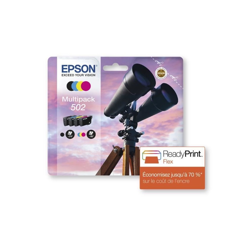 EPSON Multipack 502 - Jumelles - Noir, Cyan, Magenta, Jaune (C13T02V64020)