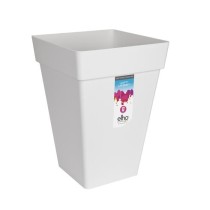 Pot de fleurs carré haut 30 - Blanc - Elho Loft Urban - 100% recyclé