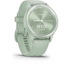 GARMIN Vivomove Sport - Montre de sport connectée a aiguilles et écran tactile - Vert d'eau silver