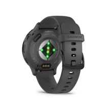 Montre GPS connectée - GARMIN - Venu 3S - 30,4mm (1,2) - Acier Gray, boîtier gris foncé et bracelet en silicone gris foncé