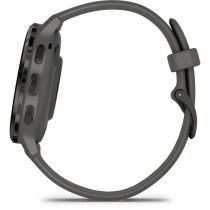 Montre GPS connectée - GARMIN - Venu 3S - 30,4mm (1,2) - Acier Gray, boîtier gris foncé et bracelet en silicone gris foncé