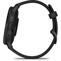 Montre GPS connectée - GARMIN - Venu 3 - WiFi - 35,4 mm (1,4) - Acier Gray, boîtier noir et bracelet en silicone noir