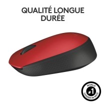 Souris - Sans Fil - Logitech - M171 - Ambidextre - Rouge