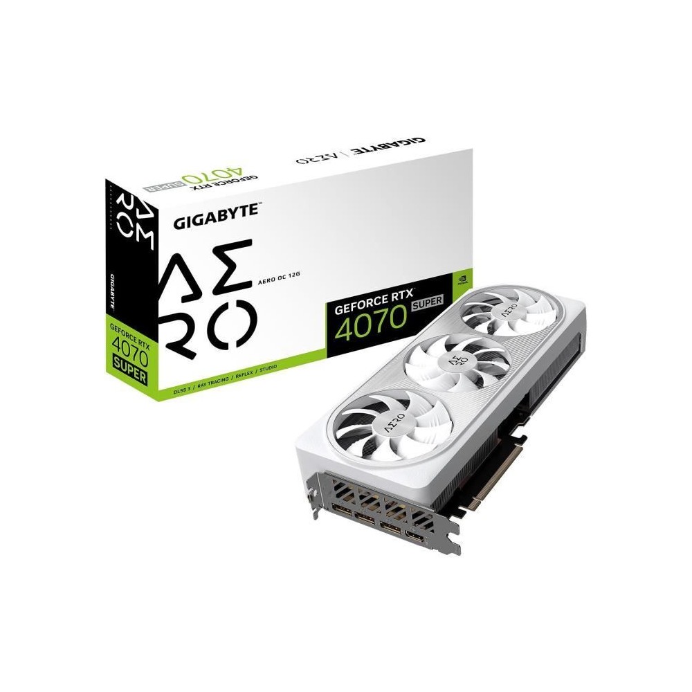 GIGABYTE - Carte Graphique - GeForce RTX 4070 SUPER AERO OC 12G