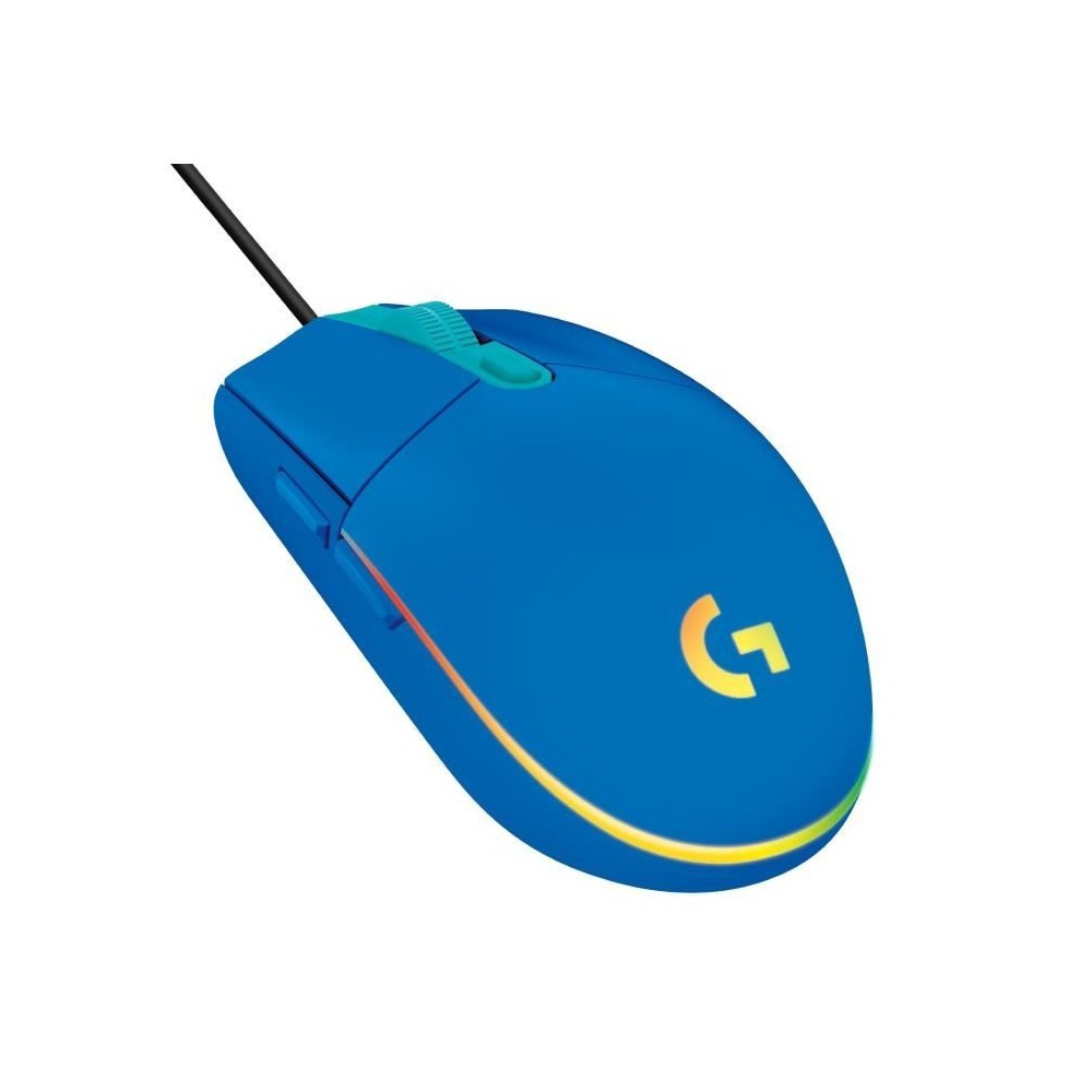 Souris gamer - Filaire - LOGITECH G - G203 - LIGHTSYNC - RGB - USB - B