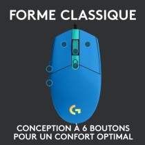 Souris gamer - Filaire - LOGITECH G - G203 - LIGHTSYNC - RGB - USB - B