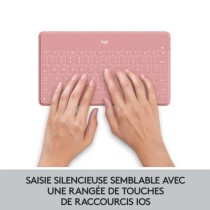 Clavier - Sans fil - Logitech - Keys to Go - 180g - AZERTY - Rose