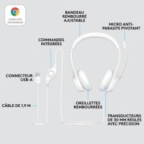 Casque - Filaire - Logitech - H390 - Stéréo, Microphone intégré, A