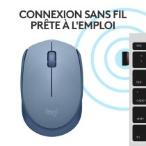 Souris - Sans Fil - Logitech - M171 - Ambidextre - Bleu Gris