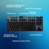 Clavier gamer - sans fil - Logitech G - G915 TKL X - Switch clicky - A