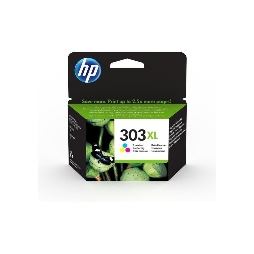 Cartouche d'encre HP 303XL tricolore grande capacité authentique pour HP Envy Photo 6230/7130