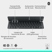 Clavier pour tablette Logitech KEYS-TO-GO 2 SANS FIL POUR IPAD GRAPHIT