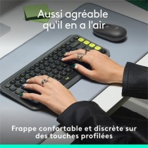 Clavier - Sans fil - Logitech - Pop Icon Keys - AZERTY - Graphite