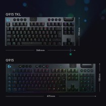 Clavier gamer - Sans fil - Logitech G - G915 TKL - Retroeclaire - AZER