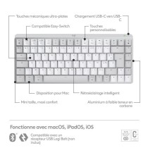 Clavier Logitech MX Mechanical Mini pour Mac Clavier Sans Fil Illumine