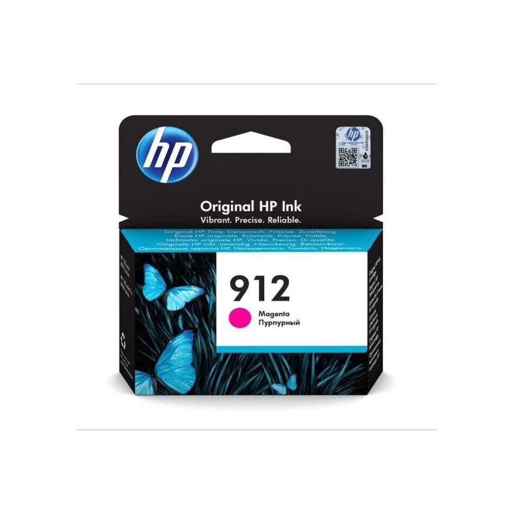 HP 912 Cartouche d'encre magenta authentique (3YL78AE) pour HP OfficeJet 8010 series/ OfficeJet Pro 8020 series