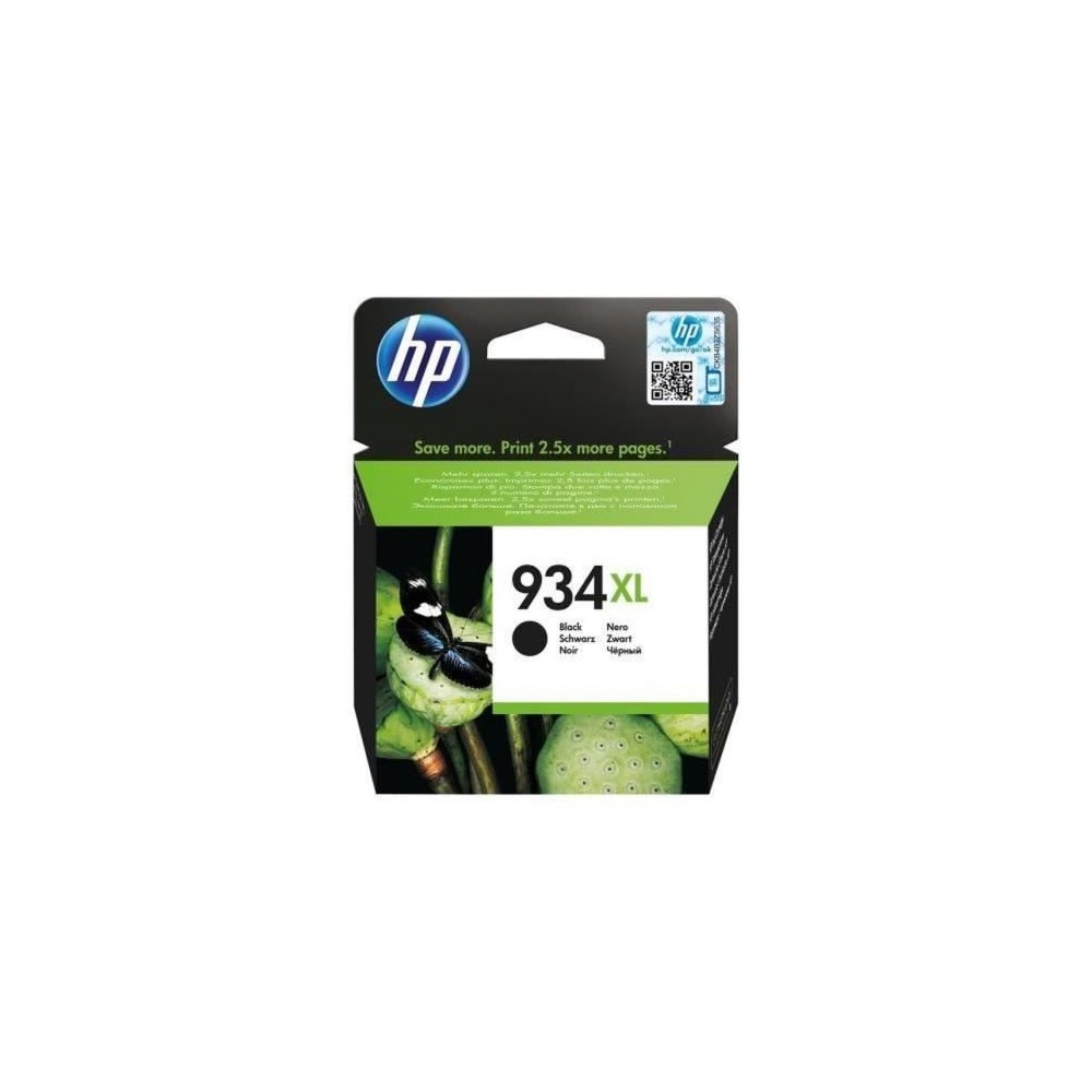 HP 934XL Cartouche d'encre noire grande capacité authentique (C2P23AE) pour HP OfficeJet 6230/6820/6830