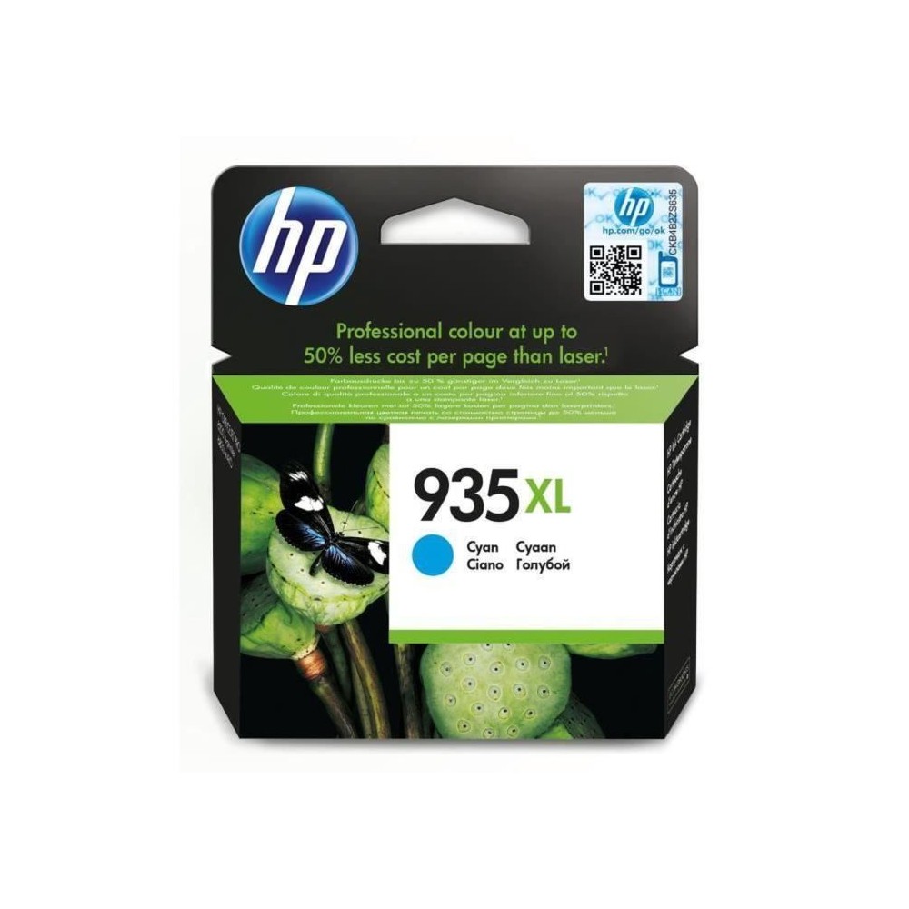 HP 935XL Cartouche d'encre cyan grande capacité authentique (C2P24AE) pour HP OfficeJet 6230/6820/6830