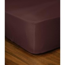 Drap-housse - LOVELY HOME - LH71591 - 180x200+35 cm - Marron