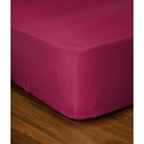 Drap-housse - LOVELY HOME - LH71607 - 180x200+35 cm - Fuchsia