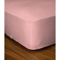 Drap-housse - LOVELY HOME - LH71623 - 180x200+35 cm - Rose