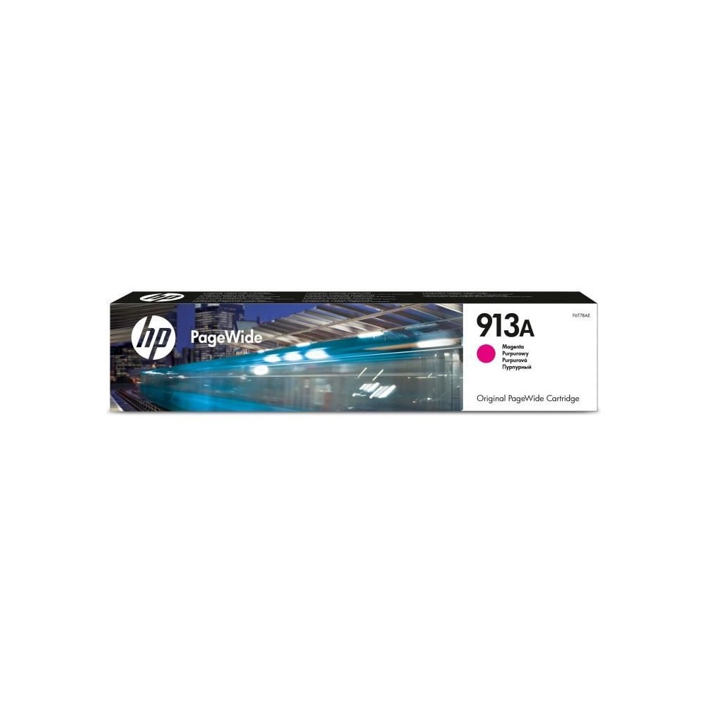 HP 913A Cartouche d'encre magenta PageWide authentique (F6T78AE) pour HP PageWide 377/452/477