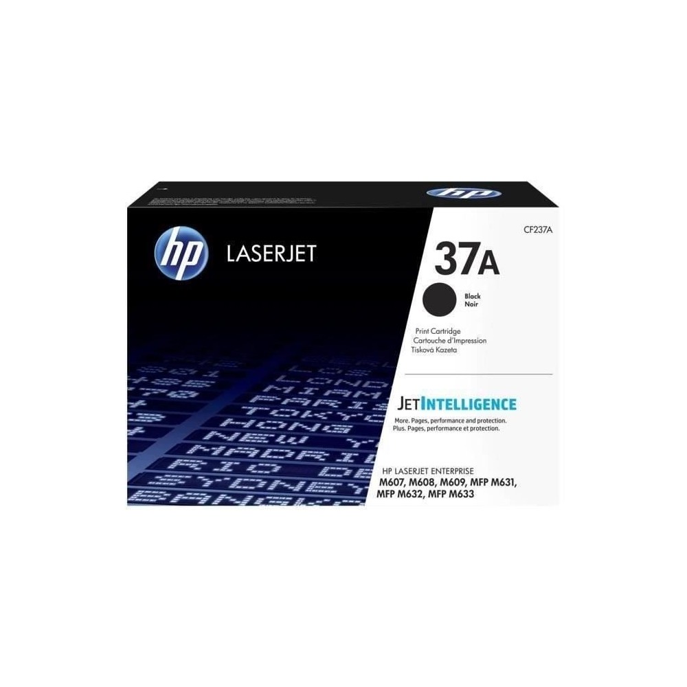 Cartouche de toner Noir HP 37A (CF237A) authentique pour HP LaserJet E62555/E62565/E62655/M607/M608/M609/M631/M632