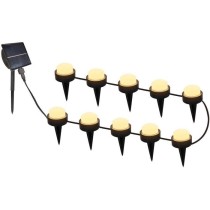 10 mini-spots lumineux solaires a piquer - LUMISKY - SOLIRAY - 12 m -