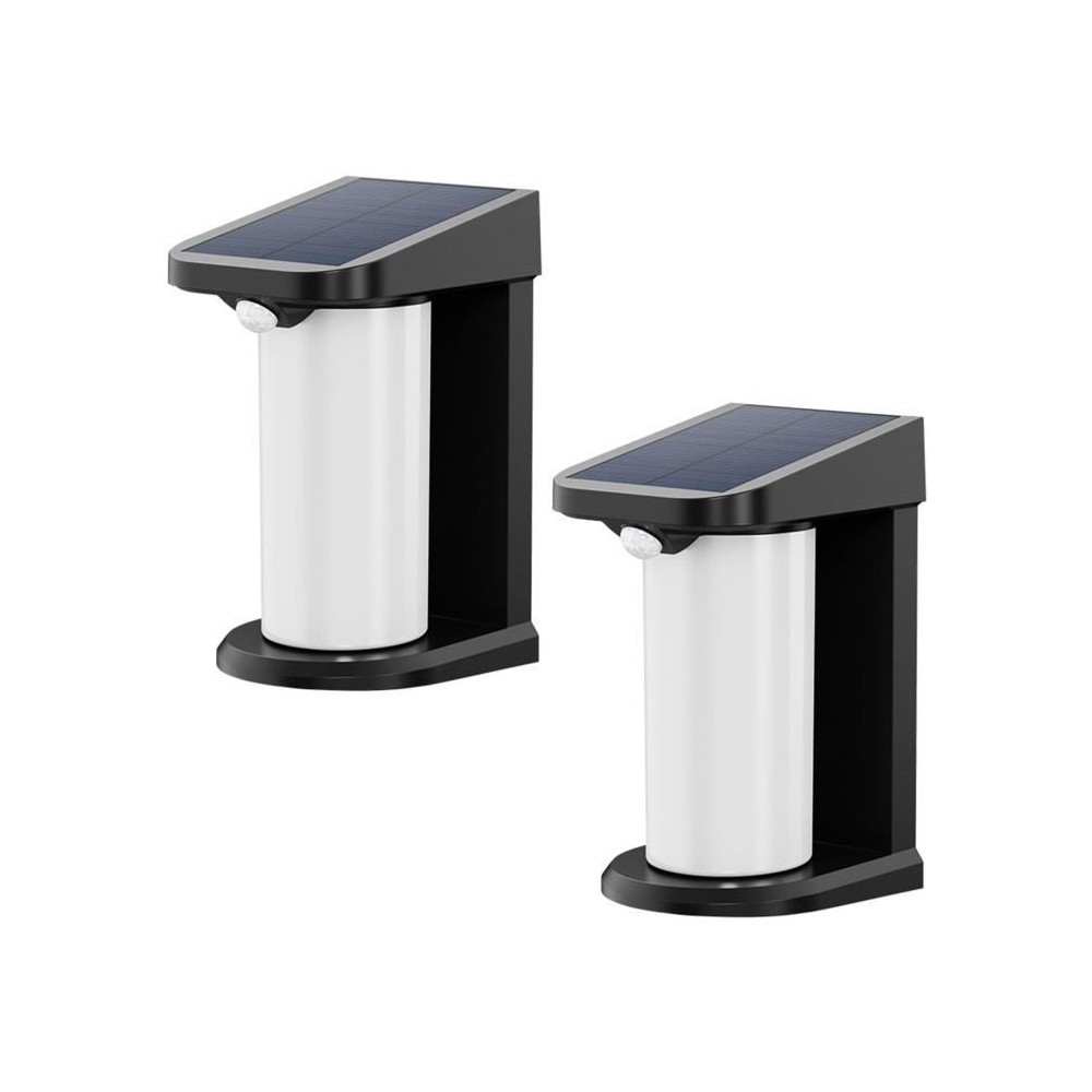 Lot de 2 projecteurs solaires - LUMISKY - LUSTY - H18 cm - Applique mu