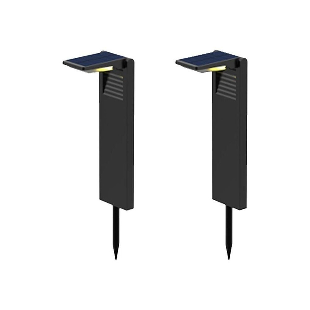 Lot de 2 balises solaires a planter - LUMISKY - OSTRY - H41 cm - LED b